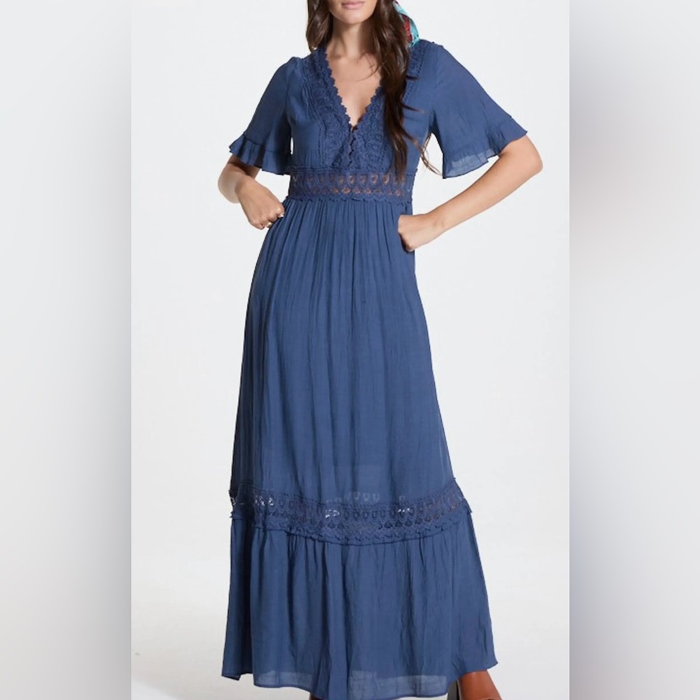 Wishlist bohemian crochet dress NWT